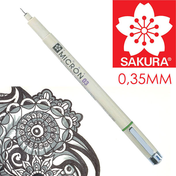 Cienkopis techniczny SAKURA Pigma Micron BLACK | różne grubości | Artmie