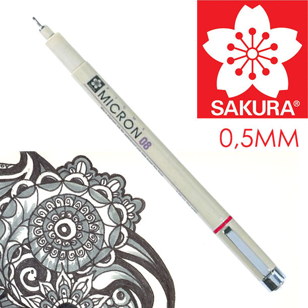 Cienkopis techniczny SAKURA Pigma Micron BLACK | różne grubości | Artmie