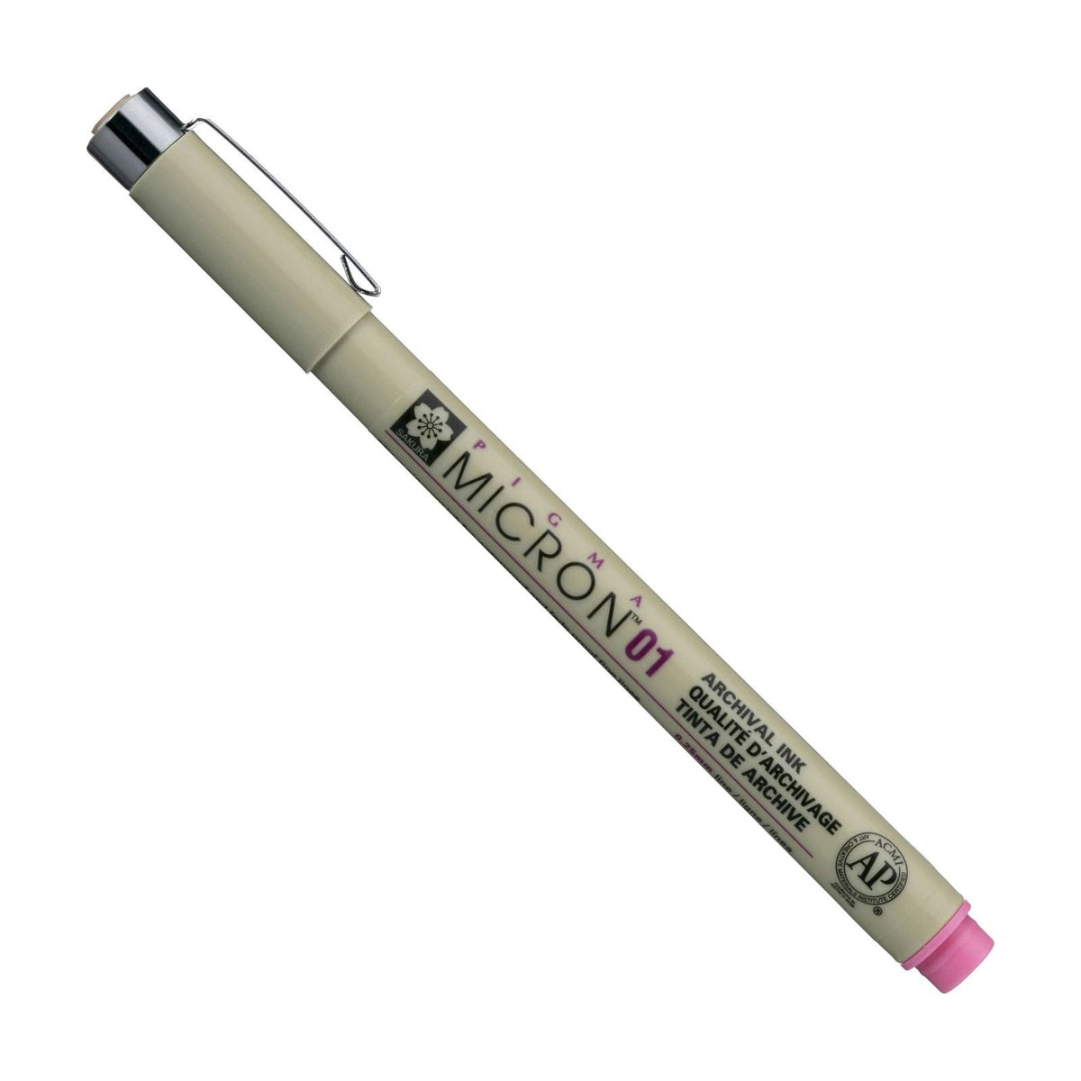 Cienkopis techniczny SAKURA Pigma Micron, różowy, 0,25–0,50 mm