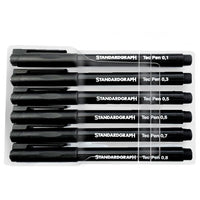 Cienkopisy kreślarskie STANDARDGRAPH - zestaw / 6szt | Artmie