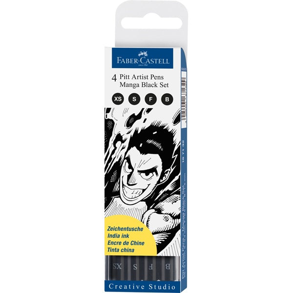 Pitt Artist Pens cienkopisy Faber-Castell / 4szt | Artmie