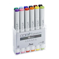 Copic Sketch cienkopisy profesjonalne / 12 szt | Artmie