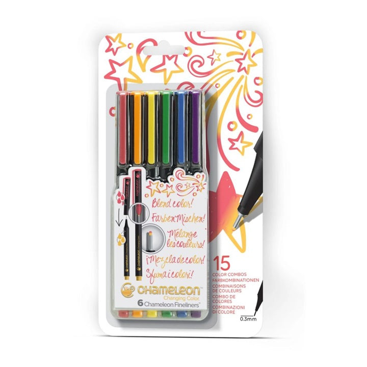 Cienkopisy tonalne Chameleon  Primary Colors 6 szt. | Artmie