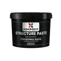 Čierna jemnozrná štruktúrovacia pasta od Kompozit
