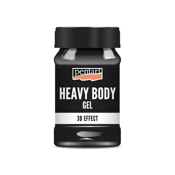 Czarny błyszczący heavy body gel Pentart | różne pojemności | Artmie