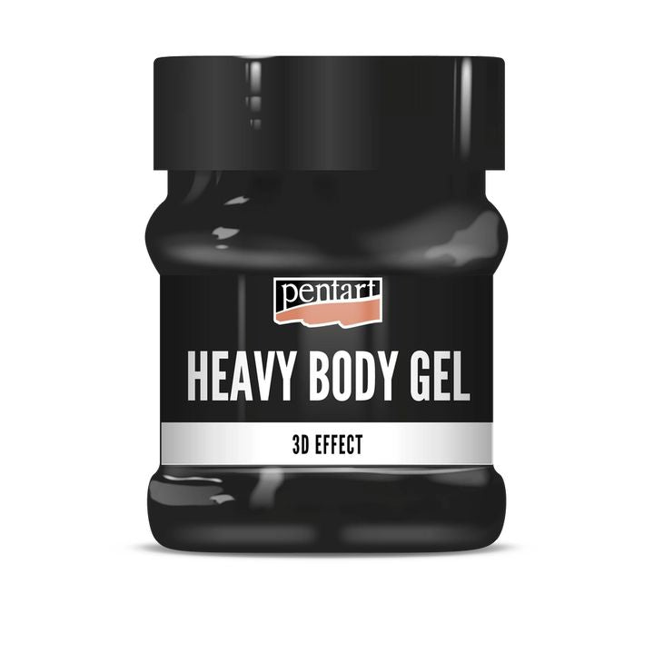 Czarny błyszczący heavy body gel Pentart | różne pojemności | Artmie