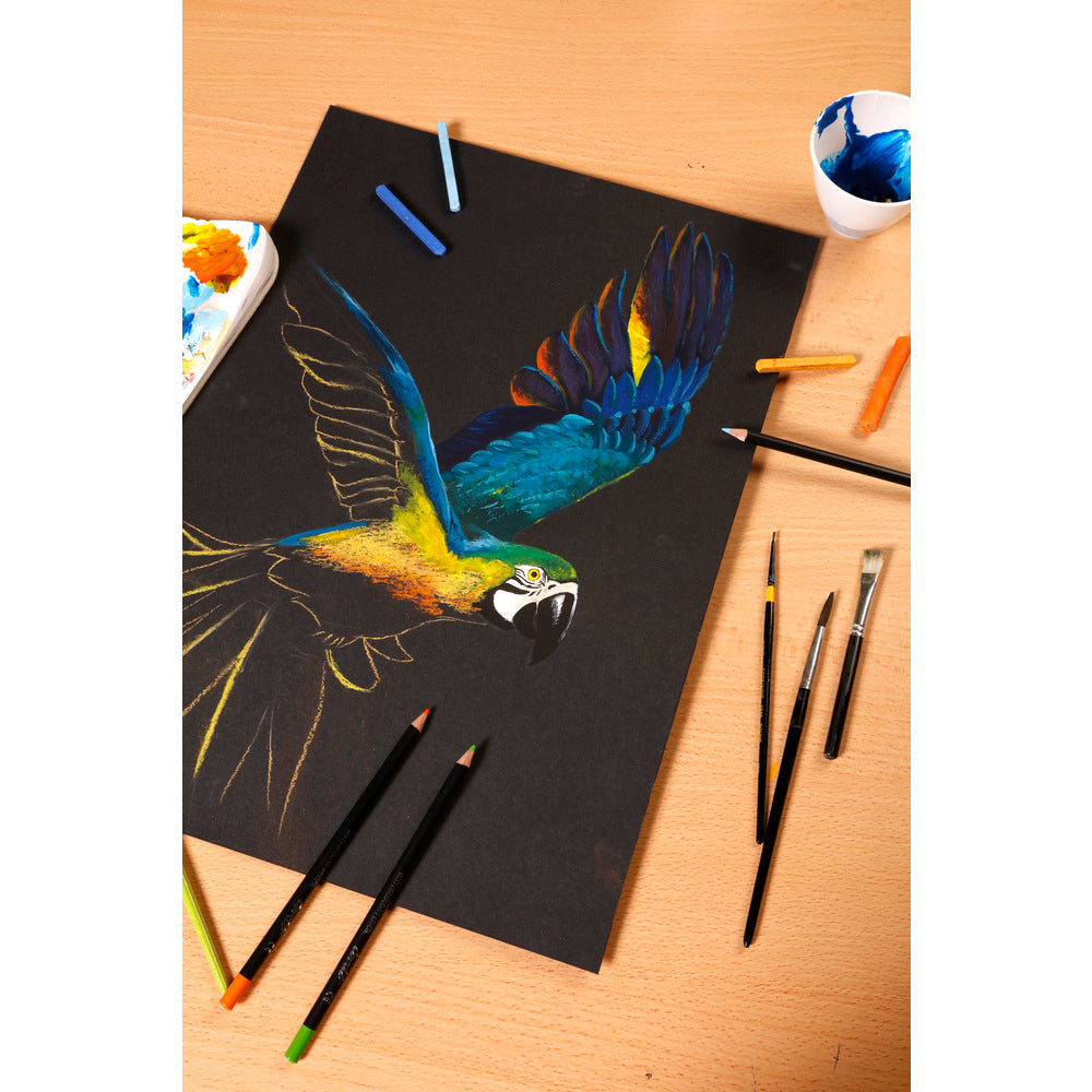 Clairefontaine Paint'On Mix Media blok 250 g 20K klejony Black