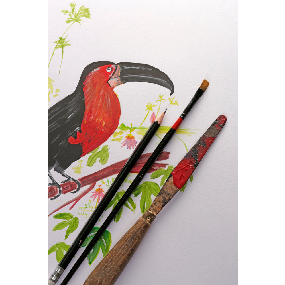 Clairefontaine Paint'On Mix Media blok 250 g 40K klejony Extra White