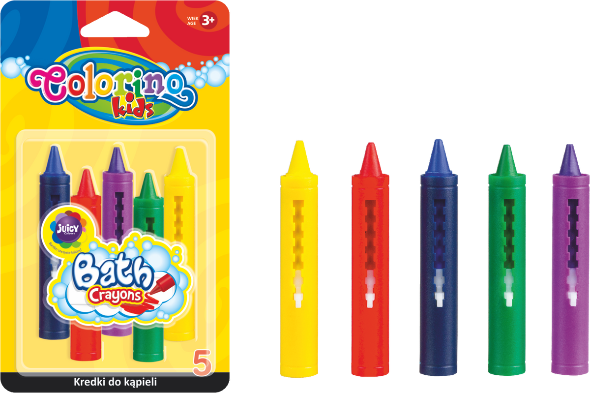 Colorino kredki do kąpieli – 5 kolorów