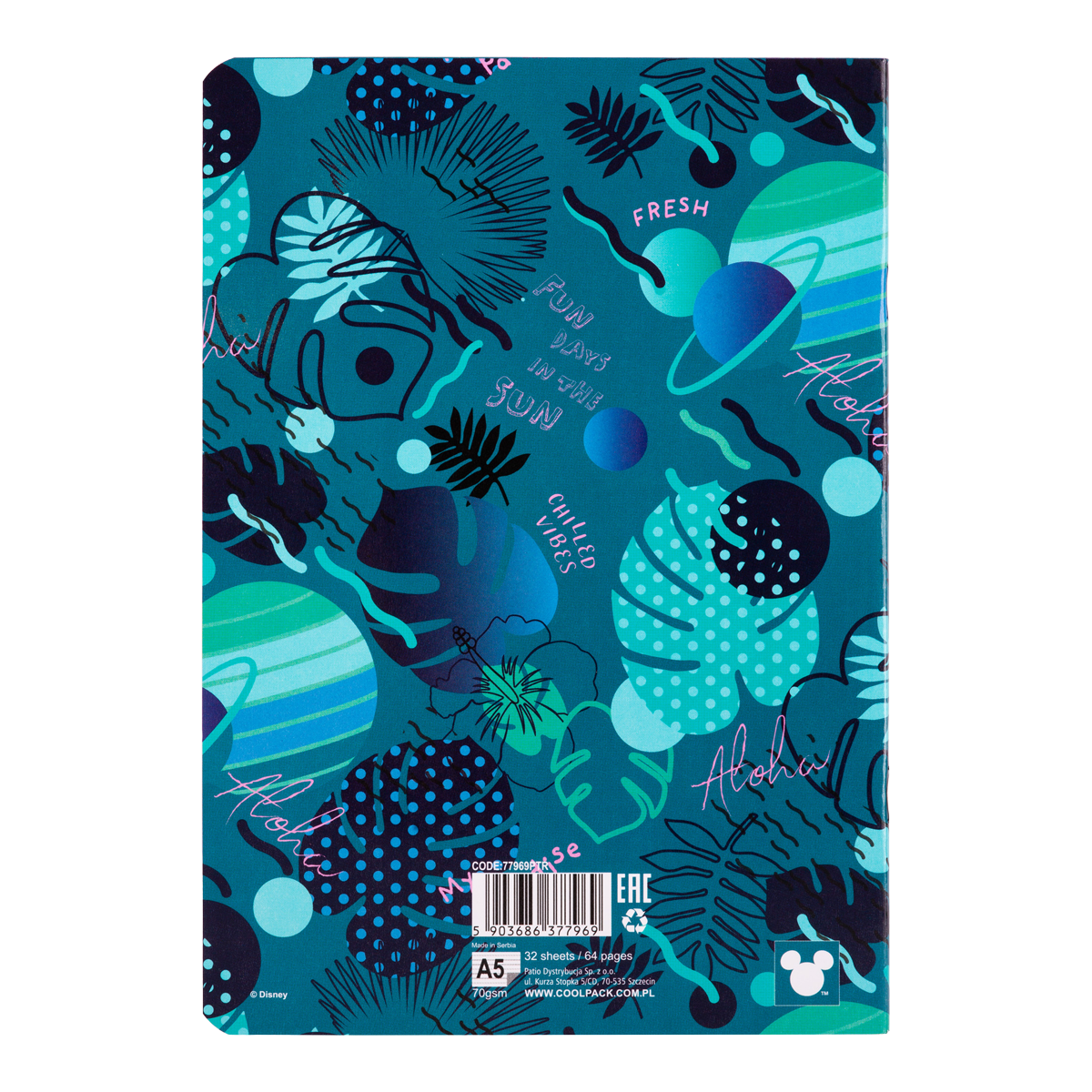 Colorino zeszyt w linie Stitch A5, 32 kartki