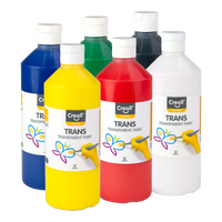 Creall zestaw farb transparentnych Trans, 6 × 500 ml