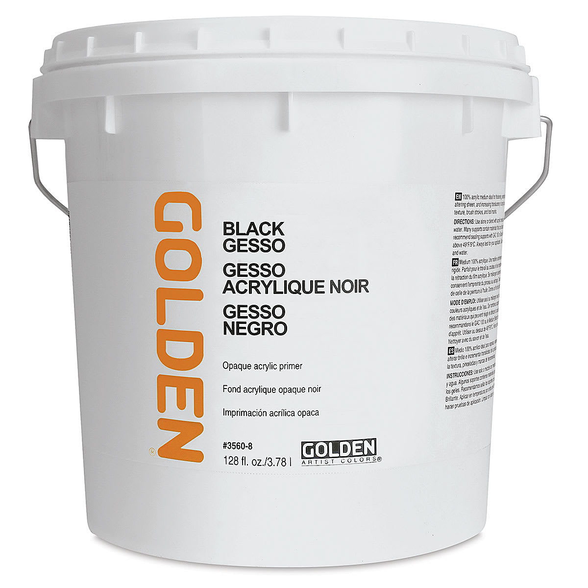 Czarne gesso akrylowe GOLDEN Black Gesso