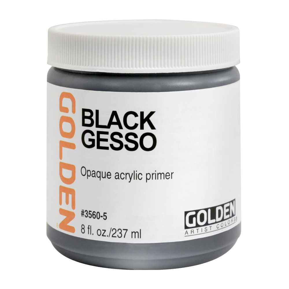 Czarne gesso akrylowe GOLDEN Black Gesso