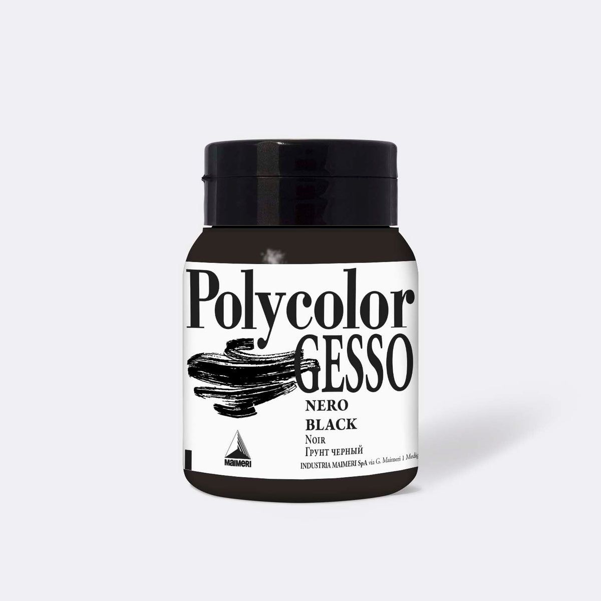 Czarne gesso akrylowe Maimeri Polycolor 500 ml