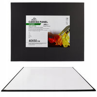 Czarne gruntowane płótno na tekturze Phoenix 3 mm, 40 x 50 cm, 5 szt.