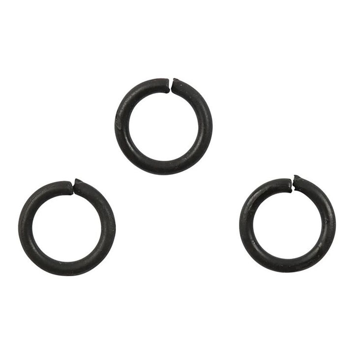 Czarne pierścienie łączące 7 mm x 1 mm - 50 szt. | Artmie