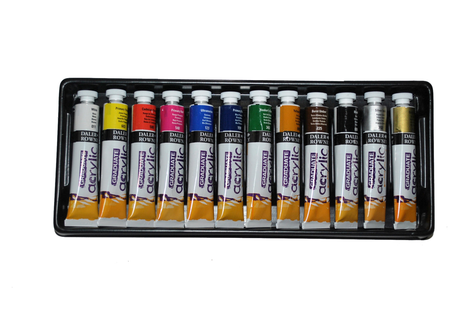 DALER ROWNEY Graduate zestaw farb akrylowych 12 x 22 ml