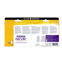 DALER ROWNEY Graduate zestaw farb akrylowych 12 x 22 ml