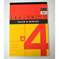 Szkicownik DALER ROWNEY Red & Yellow A4, 150 g, 25 arkuszy, klejony