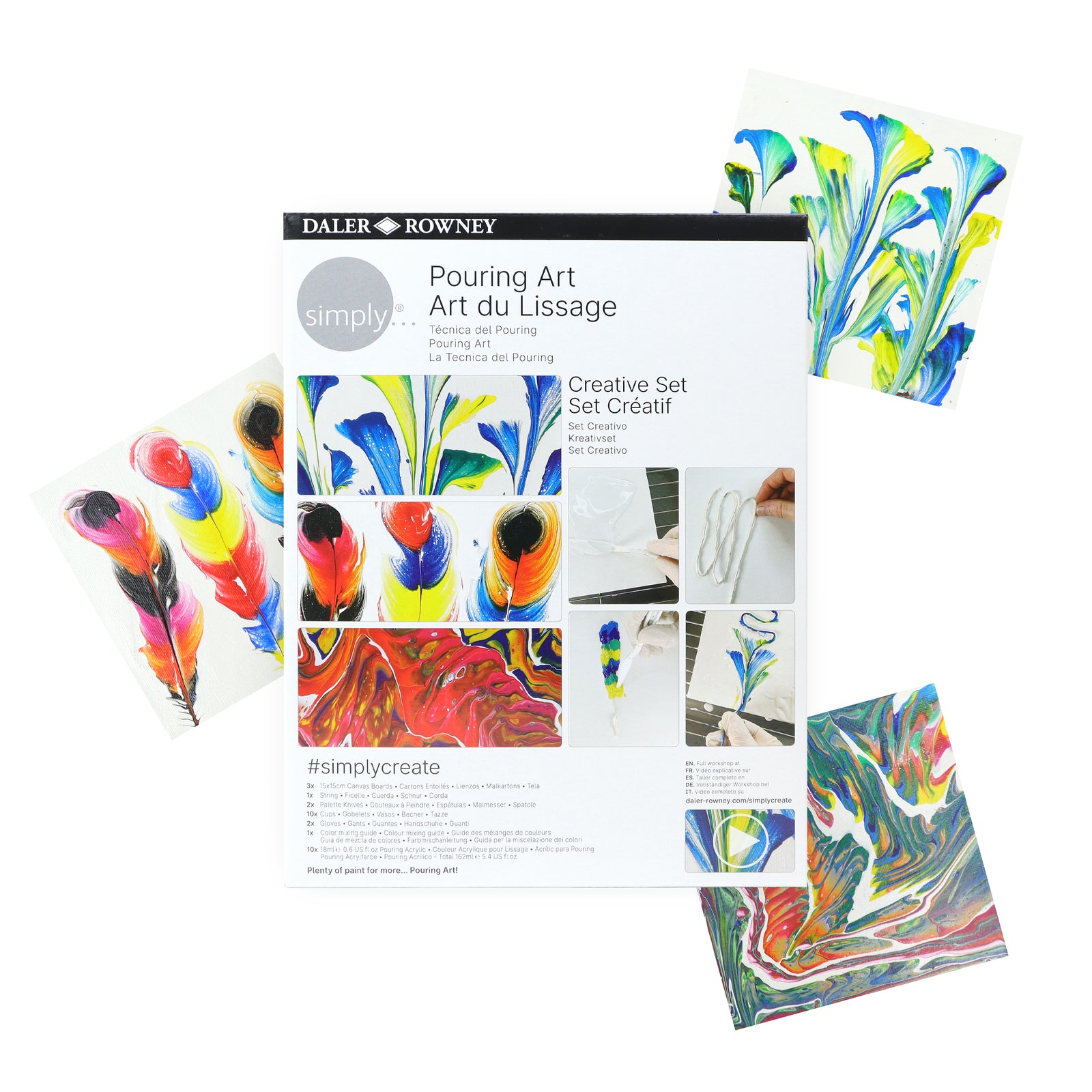 DALER ROWNEY D&R Simply kompletny zestaw do pouringu