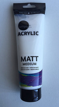 DALER ROWNEY Simply matowe medium akrylowe 250 ml