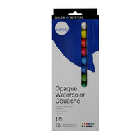 DALER ROWNEY Simply zestaw farb gwaszowych 12 x 12 ml