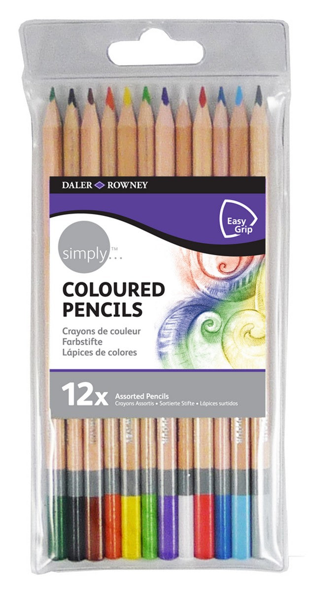 DALER ROWNEY D&R Simply zestaw kredek ołówkowych 12 szt.