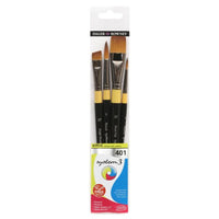 DALER ROWNEY System3 zestaw pędzli do akryli SH 401 4 szt.