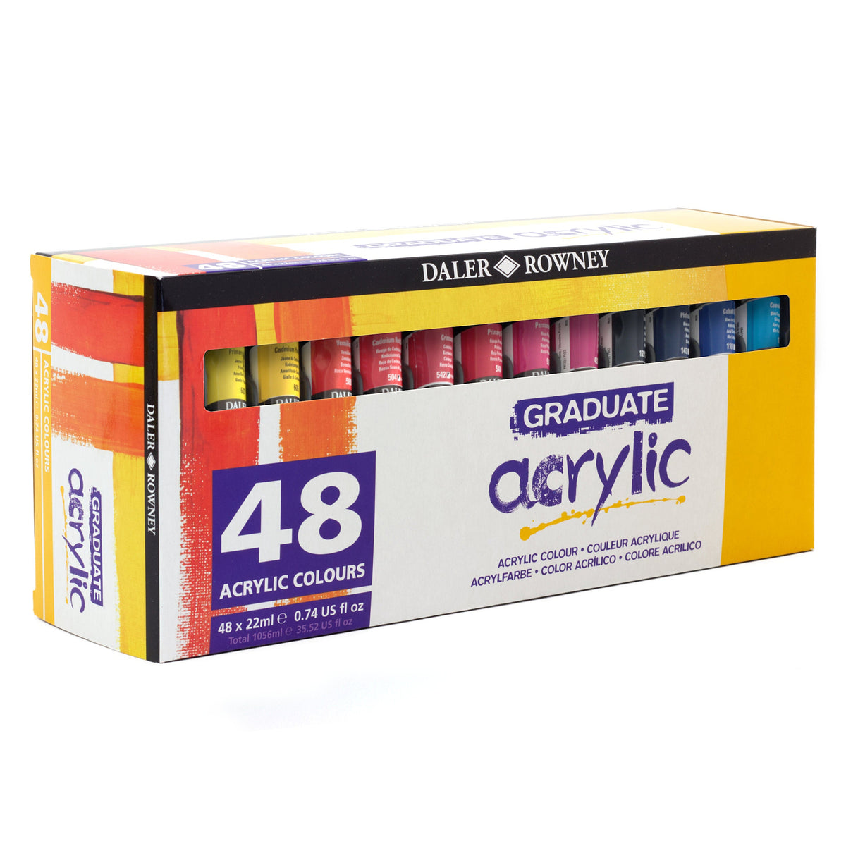 DALER ROWNEY Graduate zestaw farb akrylowych 48 x 22 ml