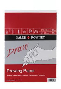 Daler-Rowney Medium Grain szkicownik do rysunku 160 g/m² 50 arkuszy A5 klejony