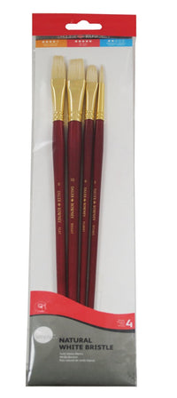 DALER ROWNEY Simply zestaw pędzli do oleju szczecina, 4 szt., rozmiar 2