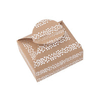 Pudełka prezentowe ze srebrnym wzorem 6x7,5x2,5 cm – 4 szt.