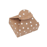 Pudełka prezentowe ze srebrnym wzorem 6x7,5x2,5 cm – 4 szt. – Hviezdy
