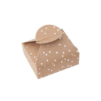 Pudełka prezentowe ze srebrnym wzorem 6x7,5x2,5 cm – 4 szt. – Mini bodky