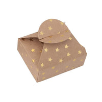 Pudełka prezentowe ze złotym wzorem 6x7,5x2,5 cm – 4 szt.