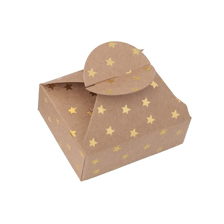 Pudełka prezentowe ze złotym wzorem 6x7,5x2,5 cm – 4 szt.