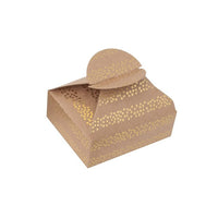 Pudełka prezentowe ze złotym wzorem 6x7,5x2,5 cm – 4 szt.