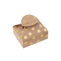 Pudełka prezentowe ze złotym wzorem 6x7,5x2,5 cm – 4 szt.