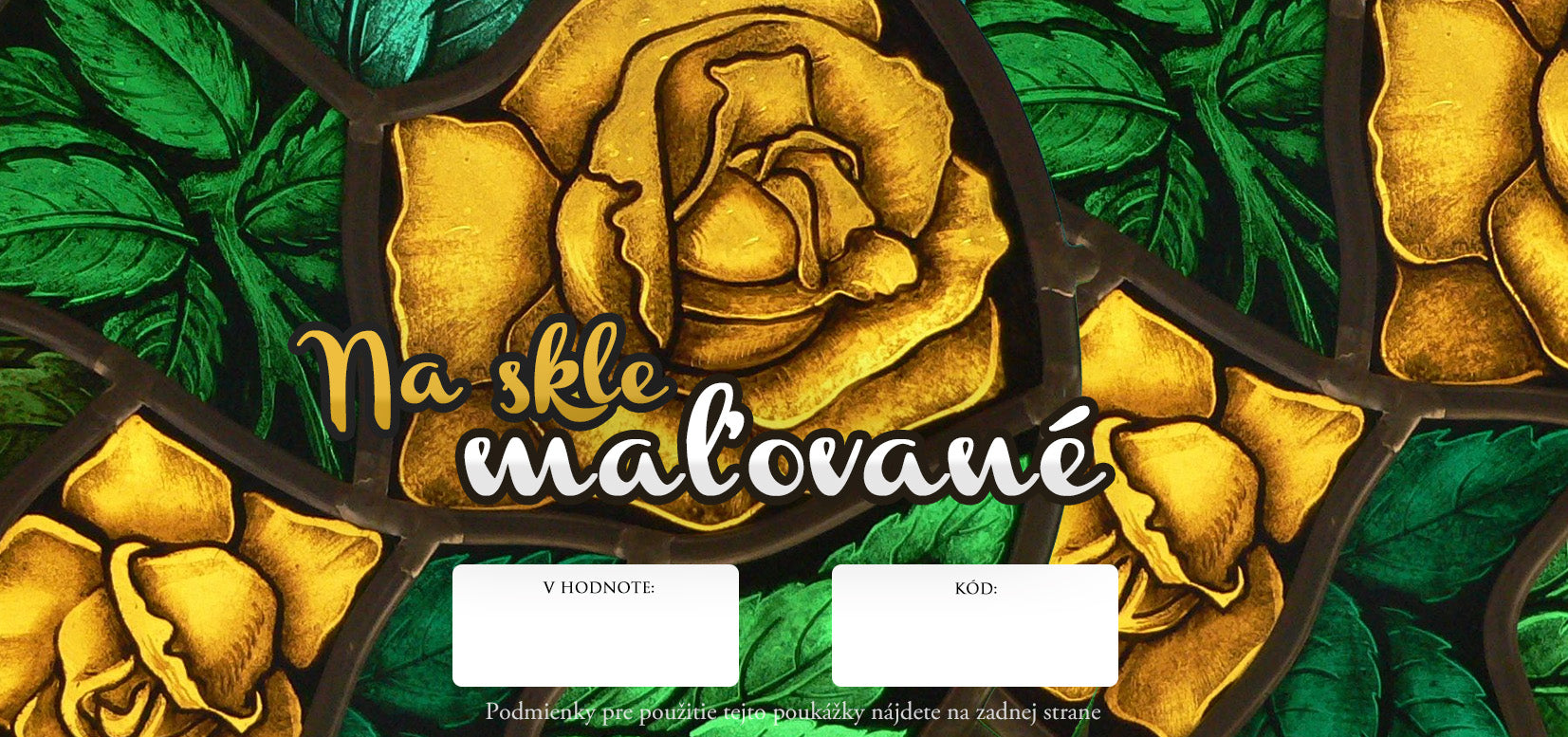 BON podarunkowy - Malowane na szkle | Artmie