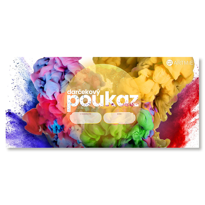 Darčekový poukaz na umelecké a kreatívne potreby