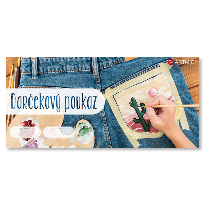 Bon podarunkowy na malowanie na tekstyliach i skórze | Artmie