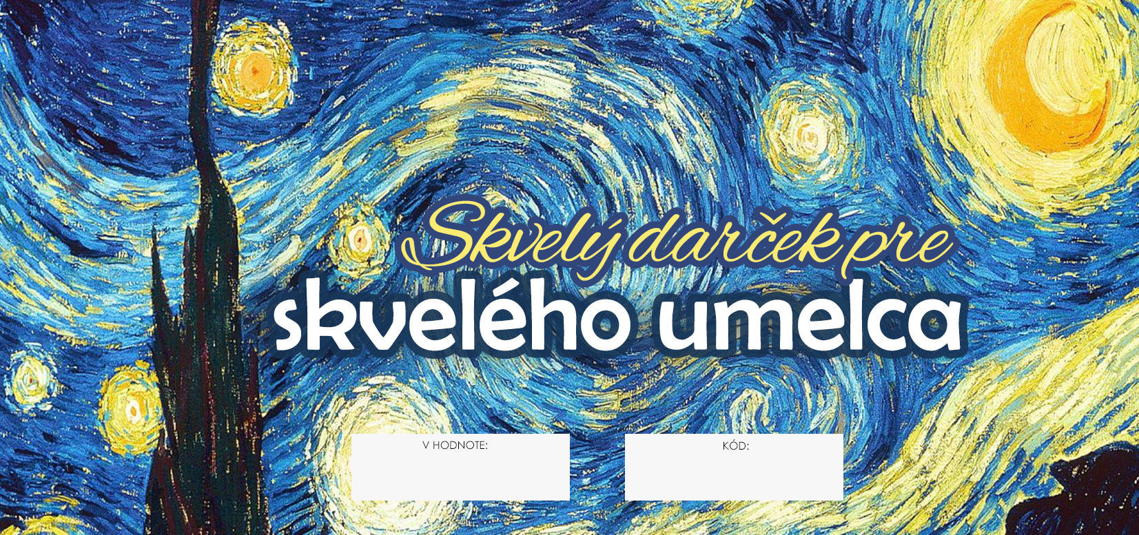 BON upominkowy - Świetny prezent dla świetnego artysty | Artmie