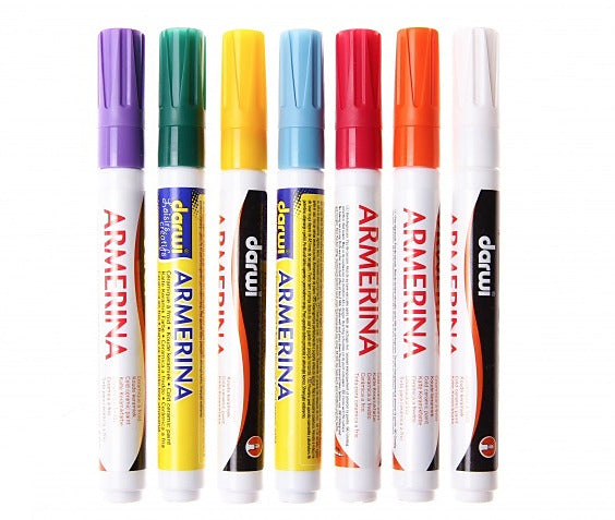 DARWI ARMERINA Markery do porcelany bez wypalania 2 mm /6 ml | różne kolory | Artmie