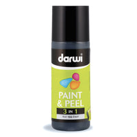 Farba witrażowa odklejana do szkła DARWI Paint & Peel 3w1 80 ml – czarny