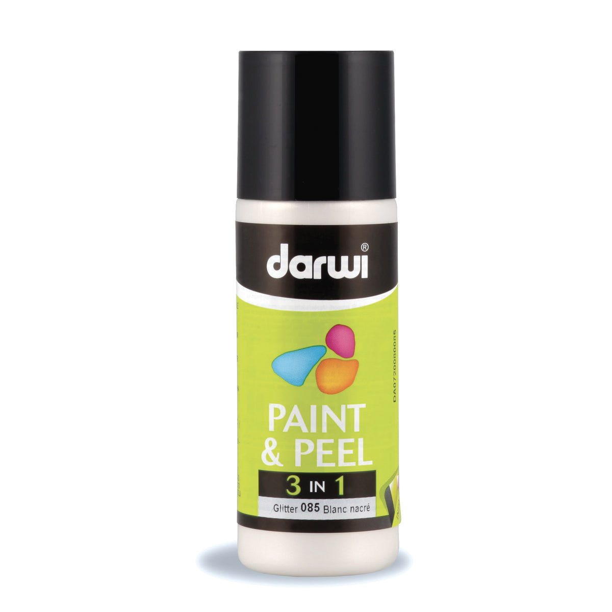 Farba witrażowa odklejana do szkła DARWI Paint & Peel 3w1 80 ml – perłowy