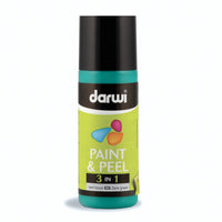 Farba witrażowa odklejana do szkła DARWI Paint & Peel 3w1 80 ml – ciemnozielony