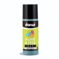 Farba witrażowa odklejana do szkła DARWI Paint & Peel 3w1 80 ml – zielony brokatowy