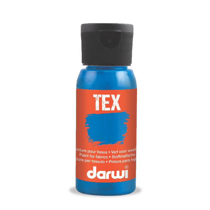 DARWI TEX farba do tkanin 50 ml – 203 antyczna niebieska
