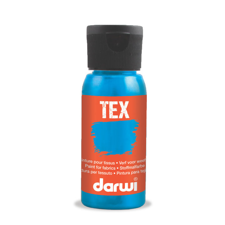 DARWI TEX farba do tkanin 50 ml – 280 turkusowa niebieska