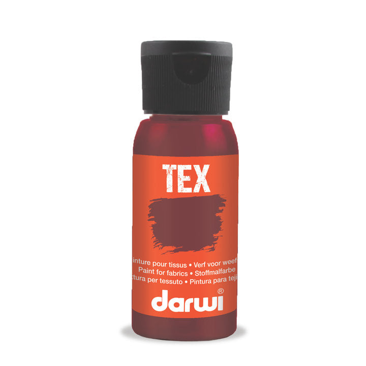 DARWI TEX farba do tkanin 50 ml – 470 czerwona regina